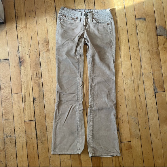 True Religion Bobby Corduroy Low Rise Pants - Picture 1 of 5